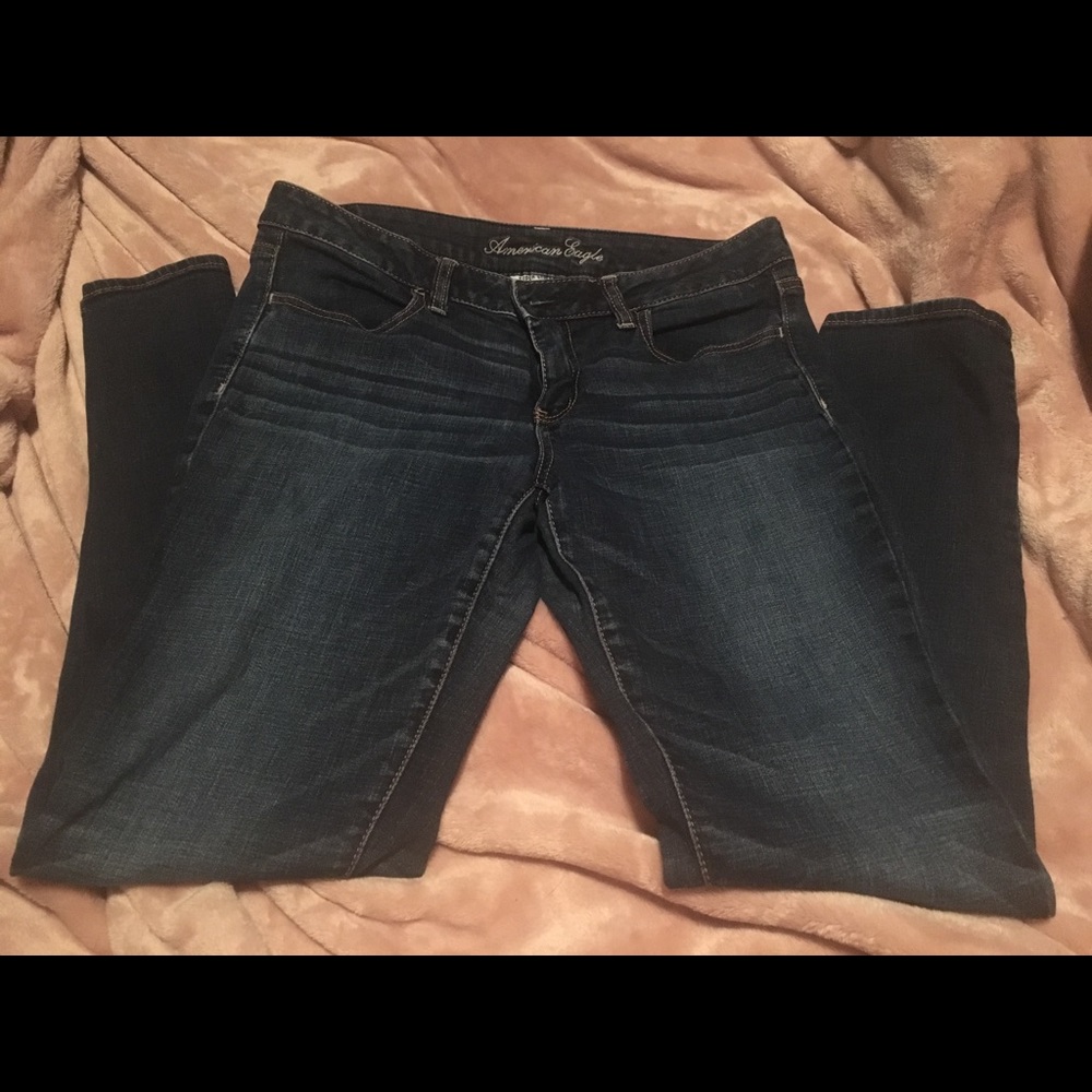 American Eagle size 12 jeggings medium/dark wash